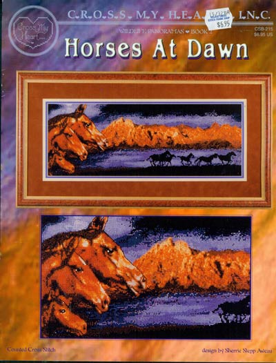 Horses At Dawn Cross Stitch Leaflet
