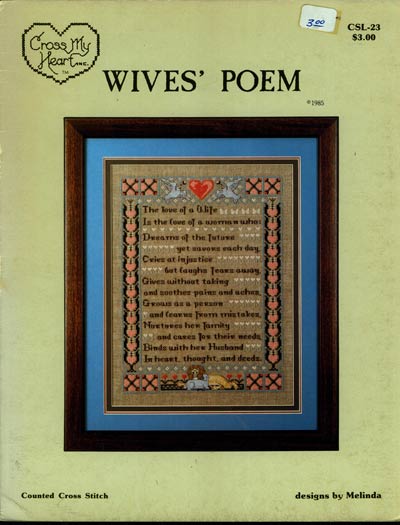 Wives' Poem Cross Stitch Leaflet