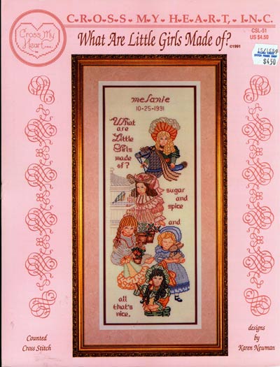 What Are Little Girls Made Of? Cross Stitch Leaflet