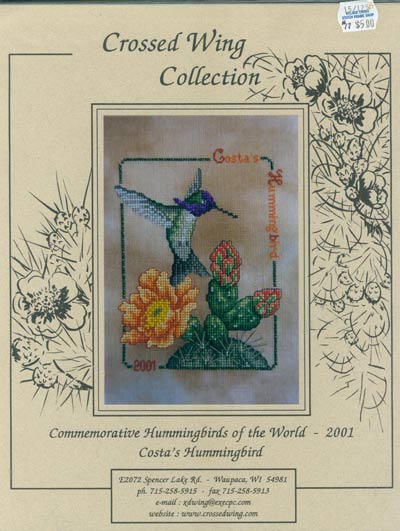 Commemorative Hummingbirds of the World 2001 Cross Stitch Leaflet