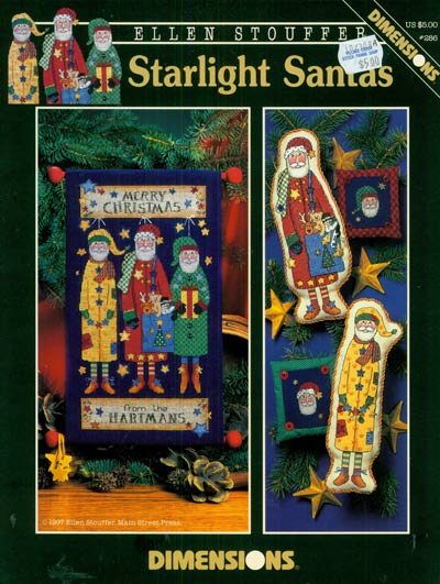 Starlight Santas Cross Stitch Leaflet