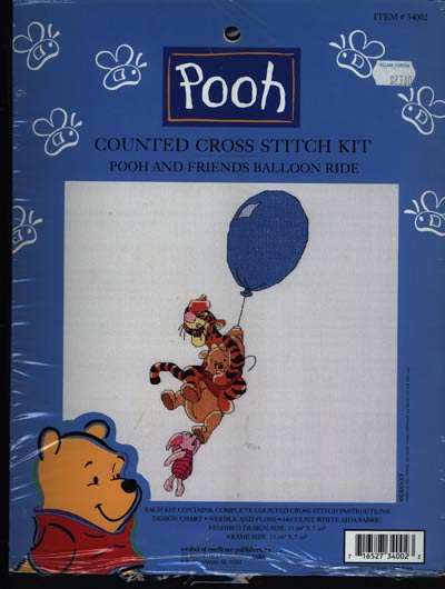 Pooh and Friends Balloon Ride Kit Cross Stitch Kit
