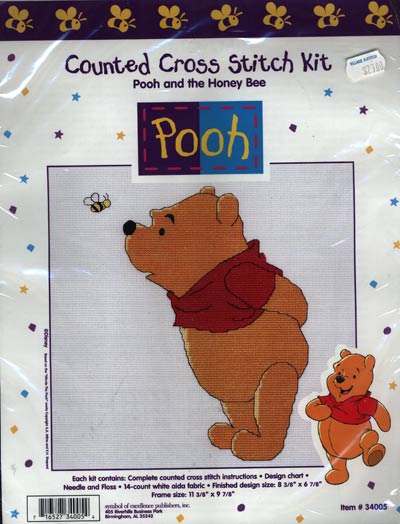 Pooh and the Honey Bee Kit Cross Stitch Kit