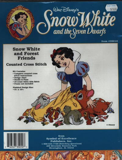 Snow White and Forest Friends Kit Cross Stitch Kit