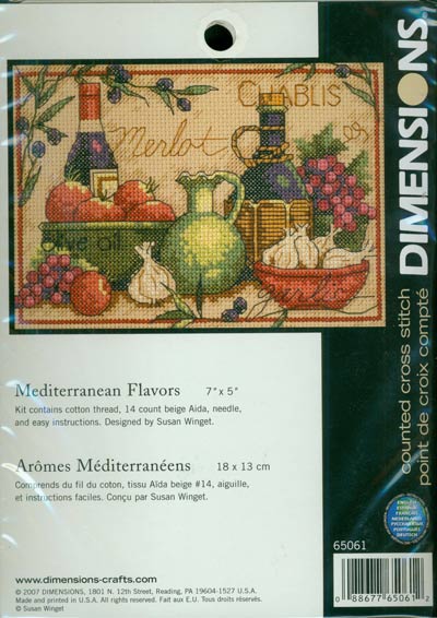 Mediterranean Flavors Kit Cross Stitch Kit