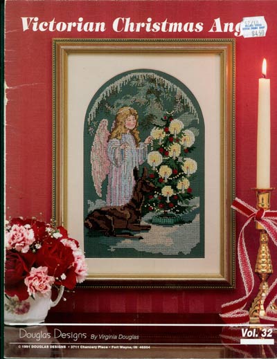 Victorian Christmas Angel Cross Stitch Leaflet