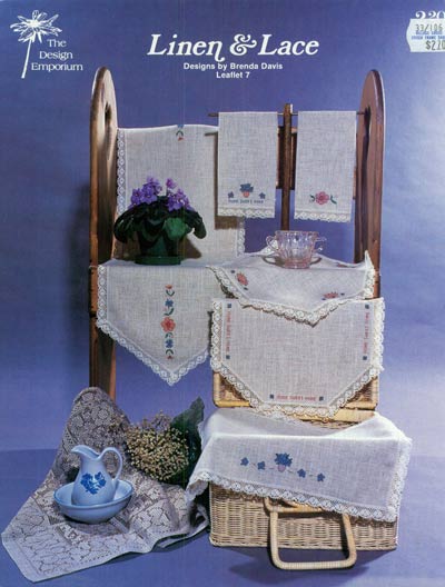 Linen and Lace Cross Stitch Leaflet