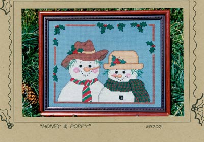 Honey and Poppy Cross Stitch Leaflet