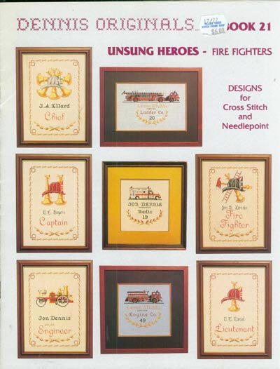 Unsung Heroes - Fire Fighters Cross Stitch Leaflet