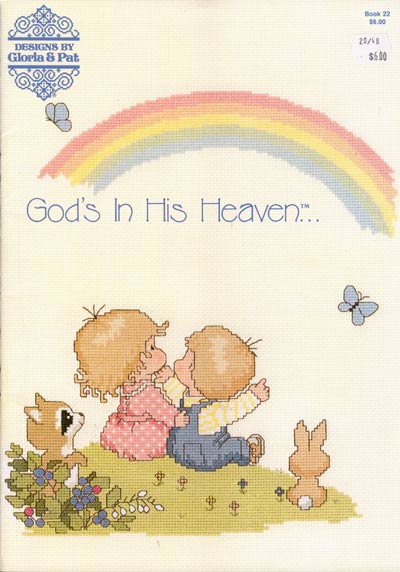 God's In His Heaven Cross Stitch Leaflet