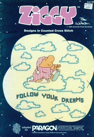 Ziggy Follow Your Dreams Cross Stitch Leaflet