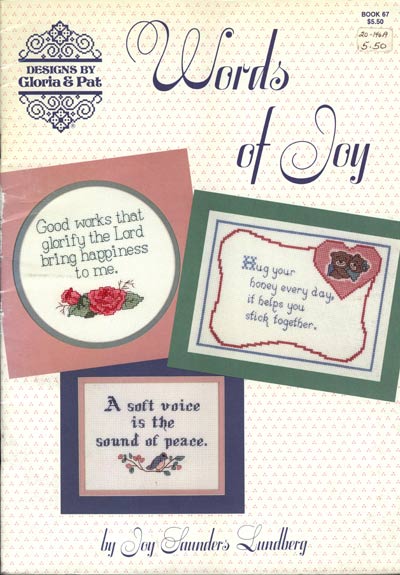 Words Of Joy Cross Stitch Leaflet