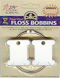 DMC Plastic Floss Bobbins with Ring Cross Stitch Notions
