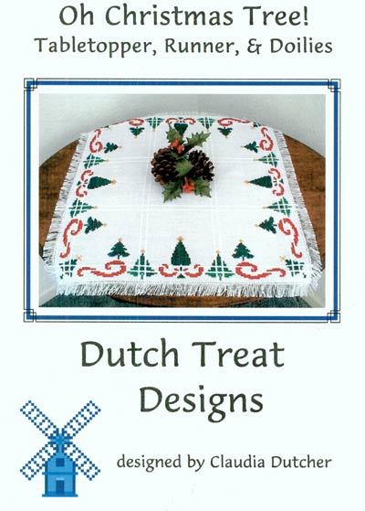 Oh Christmas Tree! Tabletopper, Runner, and Doilies Cross Stitch Leaflet
