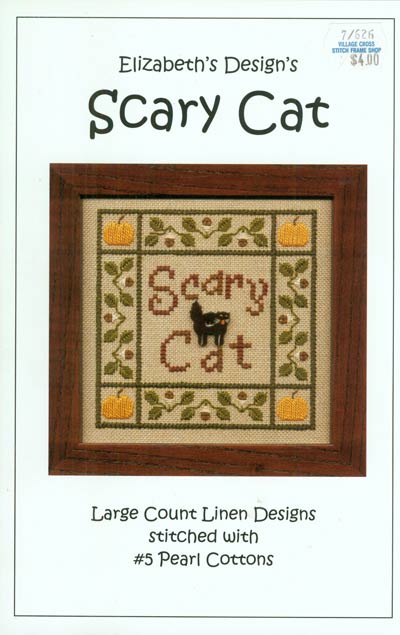 Scary Cat Cross Stitch Leaflet