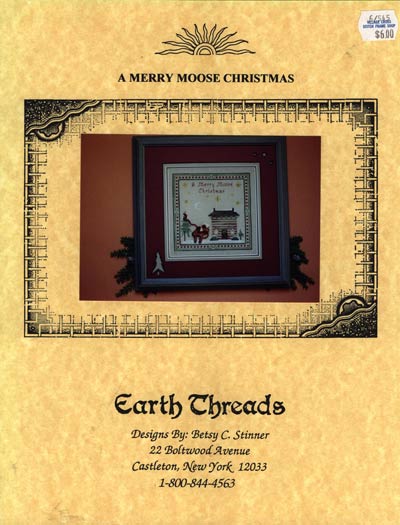 A Merry Moose Christmas Cross Stitch Leaflet