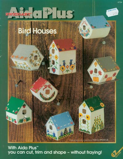 Aida Plus Bird Houses Cross Stitch Leaflet