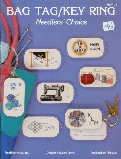 Bag Tag/Key Ring - Needlers' Choice Cross Stitch Leaflet
