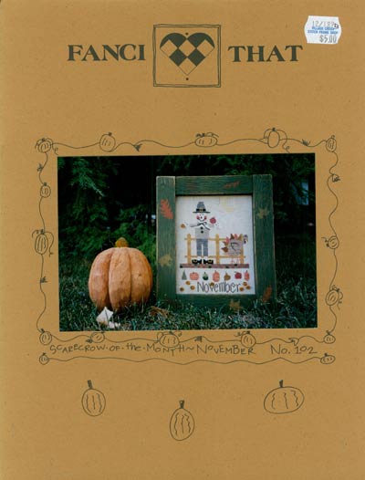 Scarecrow of the Month November Cross Stitch Leaflet