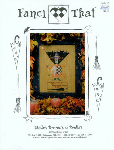 Stella's Broom's n Brella's Cross Stitch Leaflet