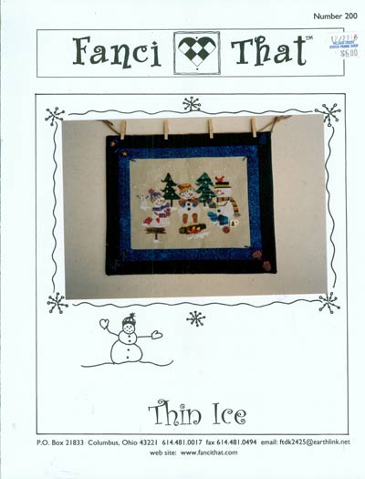Thin Ice Cross Stitch Leaflet