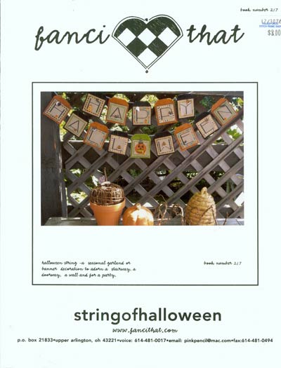string of halloween Cross Stitch Leaflet