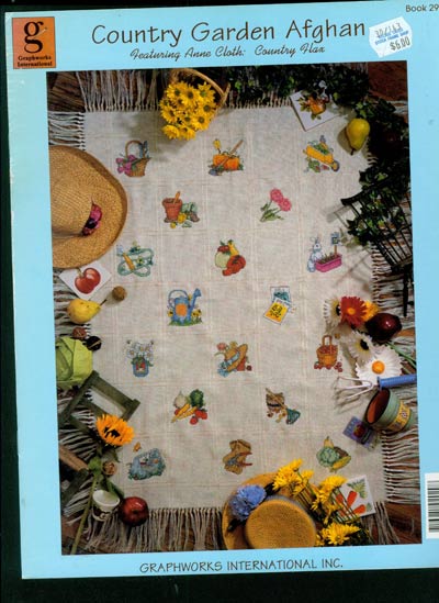 Country Garden Afghan Cross Stitch Leaflet