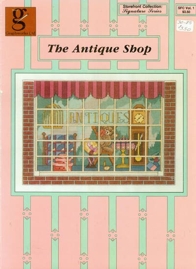 The Antique Shop Cross Stitch Leaflet