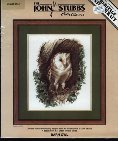 Barn Owl Cross Stitch Leaflet