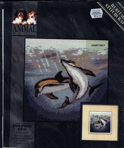 Dolphin Due Cross Stitch Leaflet