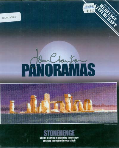 John Clayton Panoramas - Stonehenge Cross Stitch Leaflet