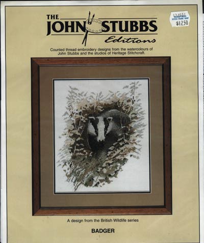 Badger Cross Stitch Leaflet