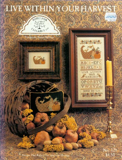 Live Within Your Harvest Cross Stitch Leaflet
