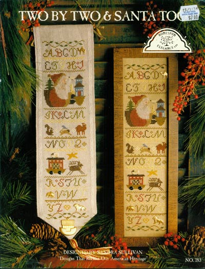 Two By Two and Santa Too Cross Stitch Leaflet