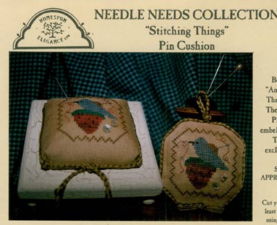 Stitching Things Pin Cushion Cross Stitch Leaflet