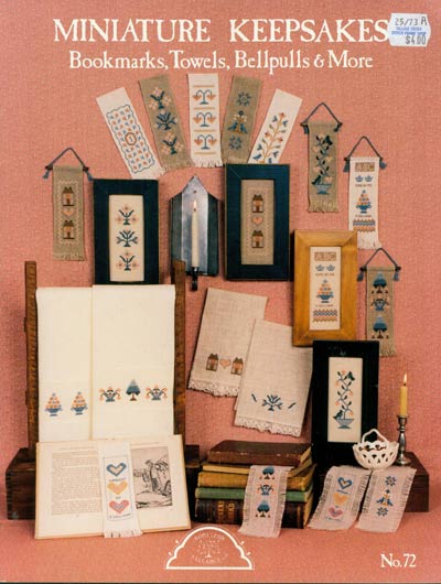 Miniature Keepsakes,Bookmarks,Towels Bellpulls and More Cross Stitch Leaflet