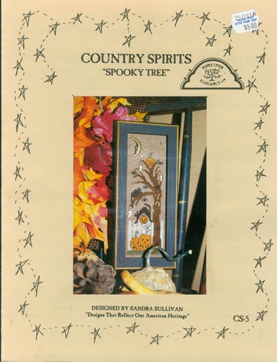 Country Spirits Spooky Tree Cross Stitch Leaflet