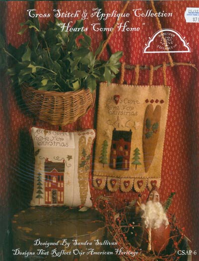 Cross Stitch and Applique Collection Hearts Come Home Cross Stitch Leaflet
