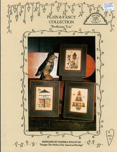 Birdhouse Trio Cross Stitch Leaflet