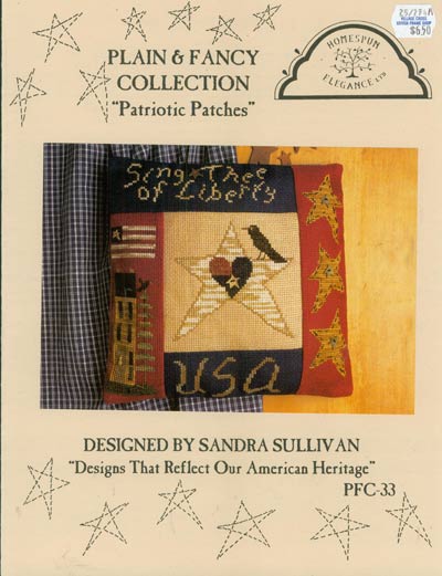 Patriotic Patches Cross Stitch Leaflet