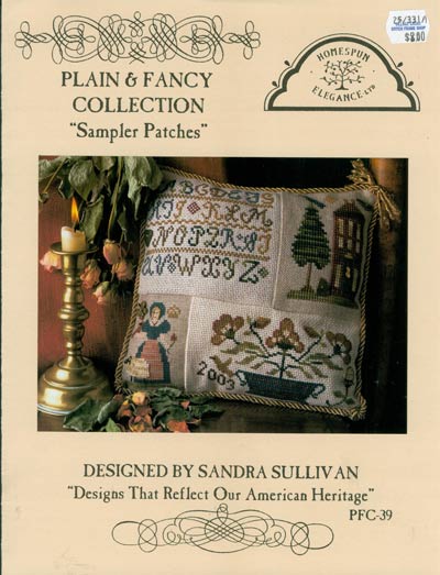 Plain and Fancy Collection Sampler Patches Cross Stitch Leaflet
