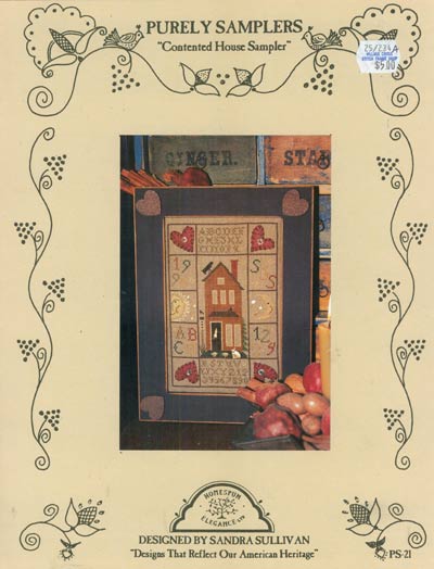 Contented House Sampler Cross Stitch Leaflet