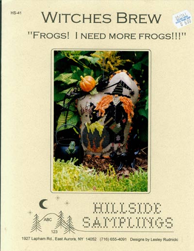 Witches Brew - Frogs! I Need More Frogs!! Cross Stitch Leaflet