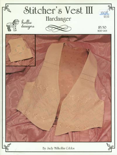 Stitchers Vest lll, Hardanger Cross Stitch Leaflet