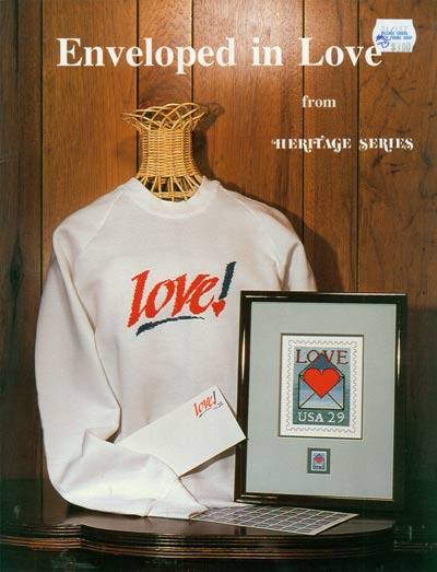 Enveloped In Love Cross Stitch Leaflet