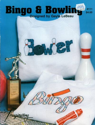 Bingo and Bowling Cross Stitch Leaflet