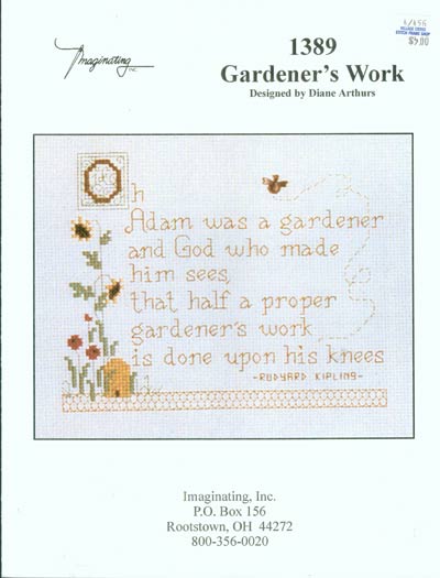 Gardener's Work Cross Stitch Leaflet