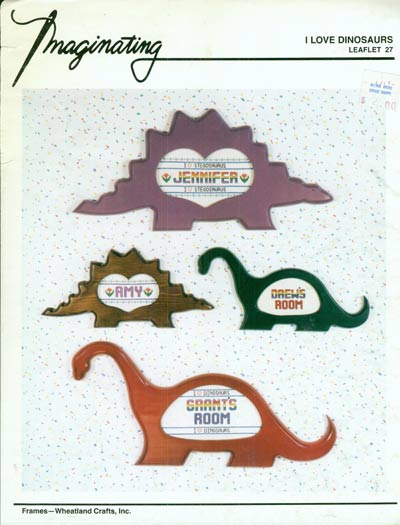 I Love Dinosaurs Cross Stitch Leaflet