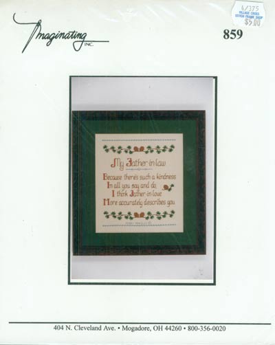 Father-In-Love Cross Stitch Leaflet