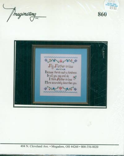 Mother-In-Love Cross Stitch Leaflet
